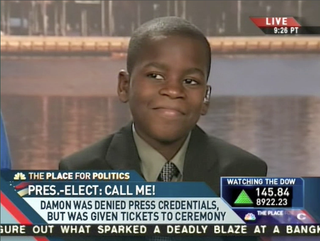 Illustration for article titled Kid Reporter Wants Obama To Be His Homeboy